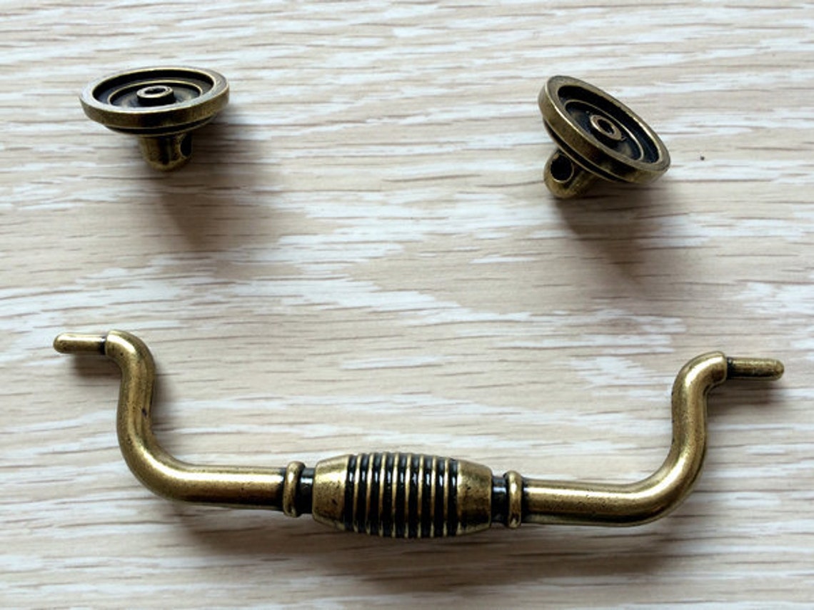 4.75 Vintage Style Dresser Drawer Knob Swing Pulls Etsy
