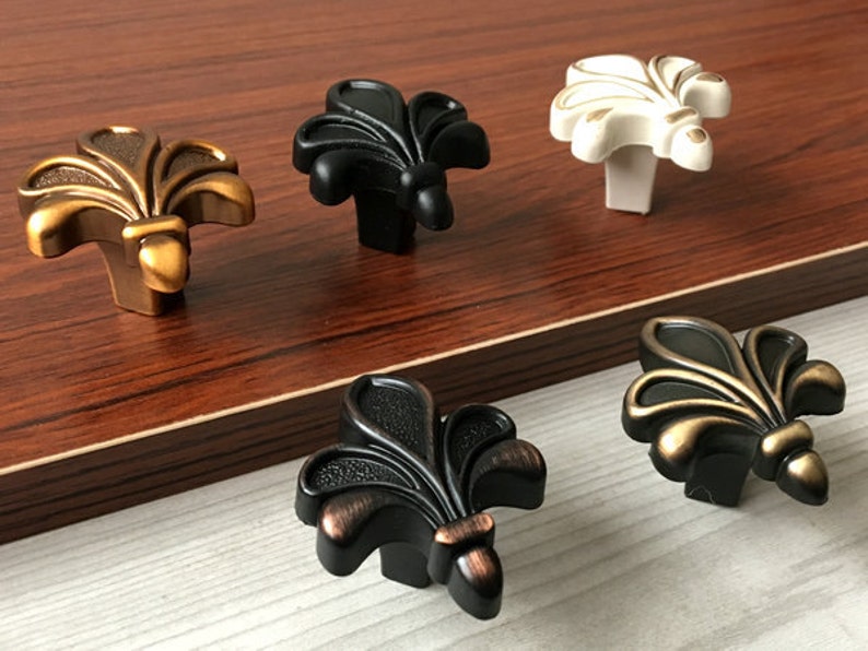 Fleur De Lis Dresser Drawer Knobs Pulls Drawer Pull Handles Etsy