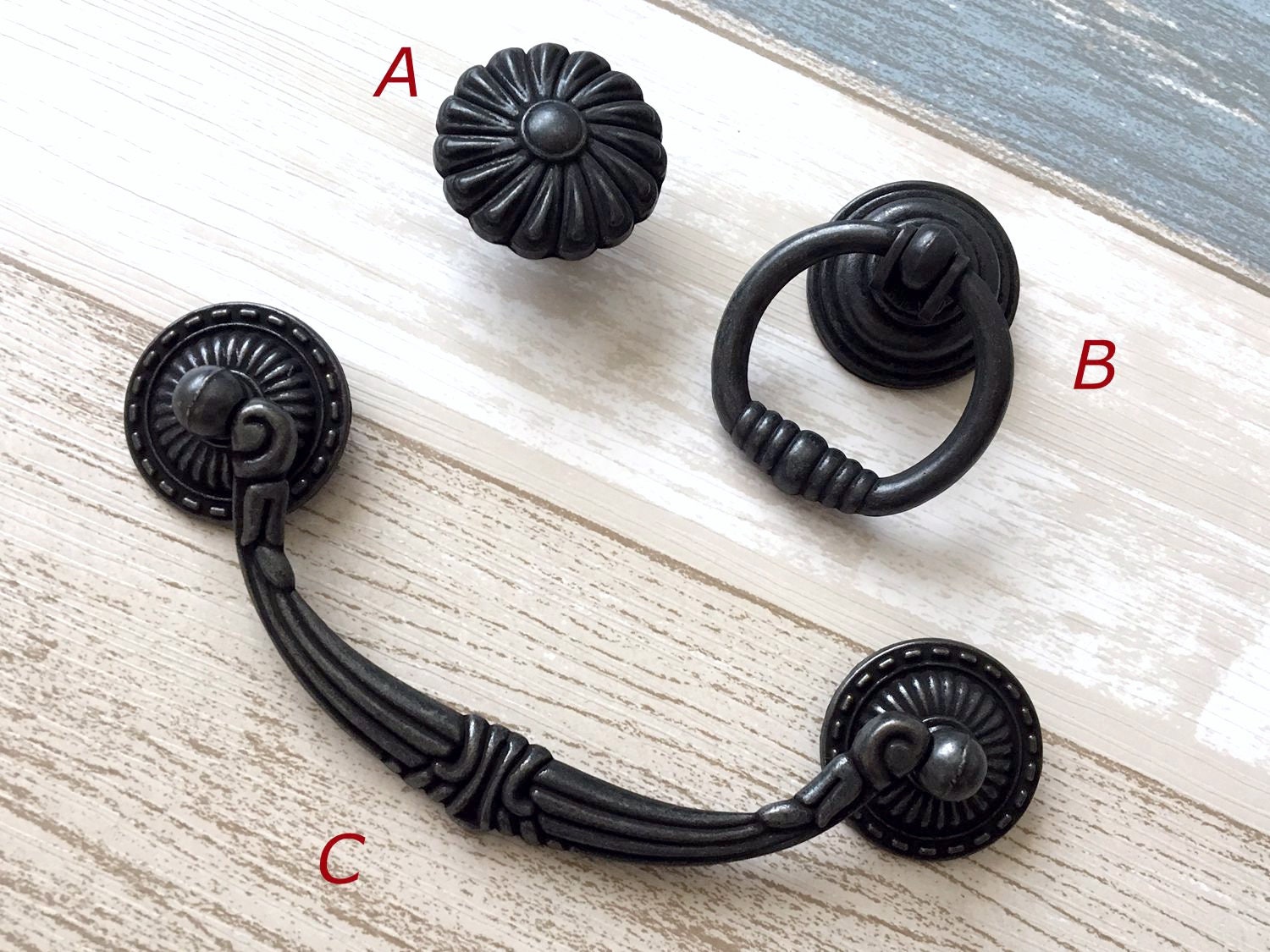 LynnsGraceland Bail Drawer Pull – 5.25" Center-to-Center, Vintage Dark Antique Bronze, Zinc Alloy Cabinet Handle - View #5