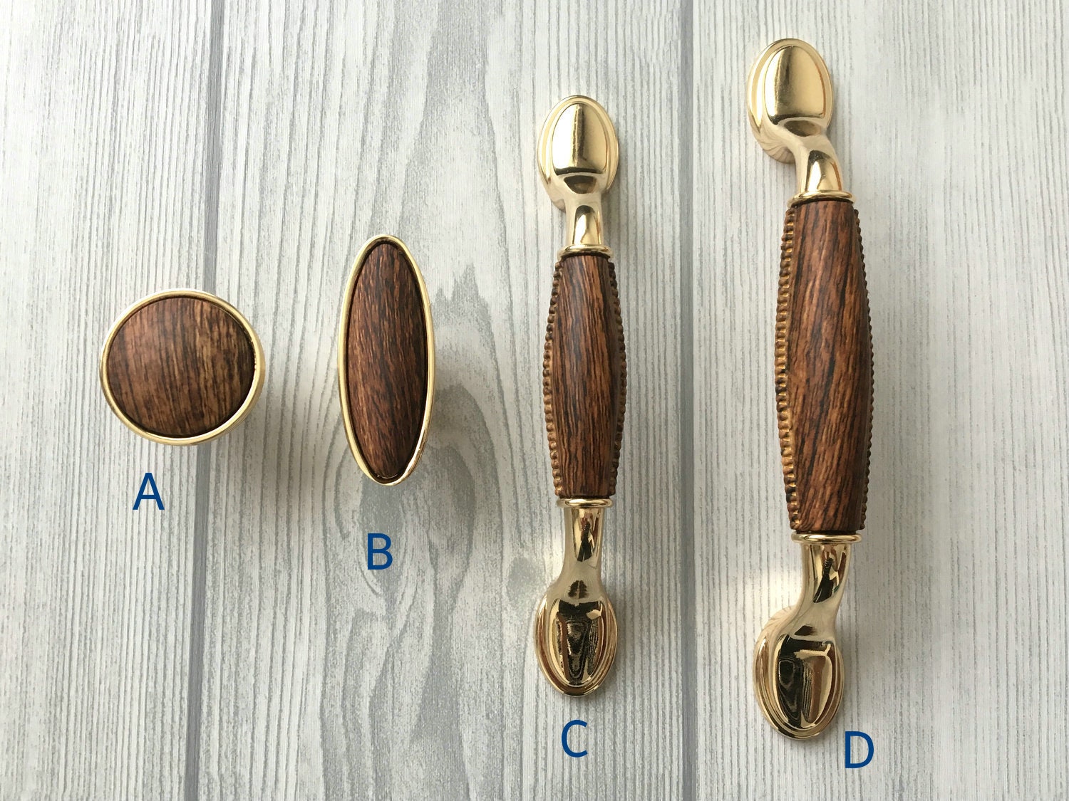 96 128 mm Hölzern Look Schrank Türgriffe Möbel Griffe Hölz | Etsy