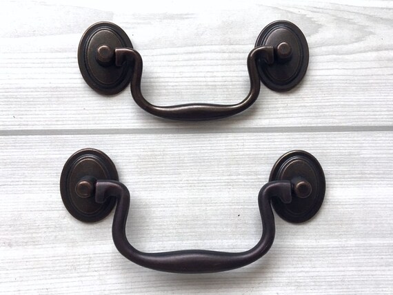 3 1 2 4 Drop Bail Dresser Pulls Drawer Pull Etsy