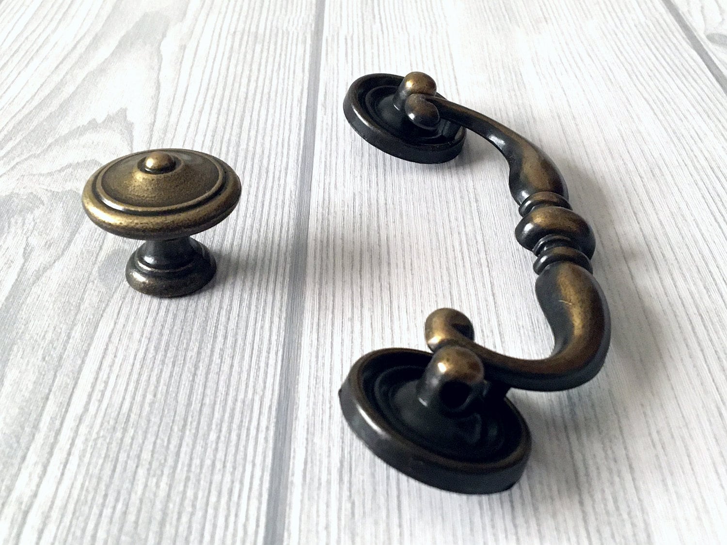 4.25 Drop Bail Drawer Pull Handles Rustic Dresser Pulls Etsy