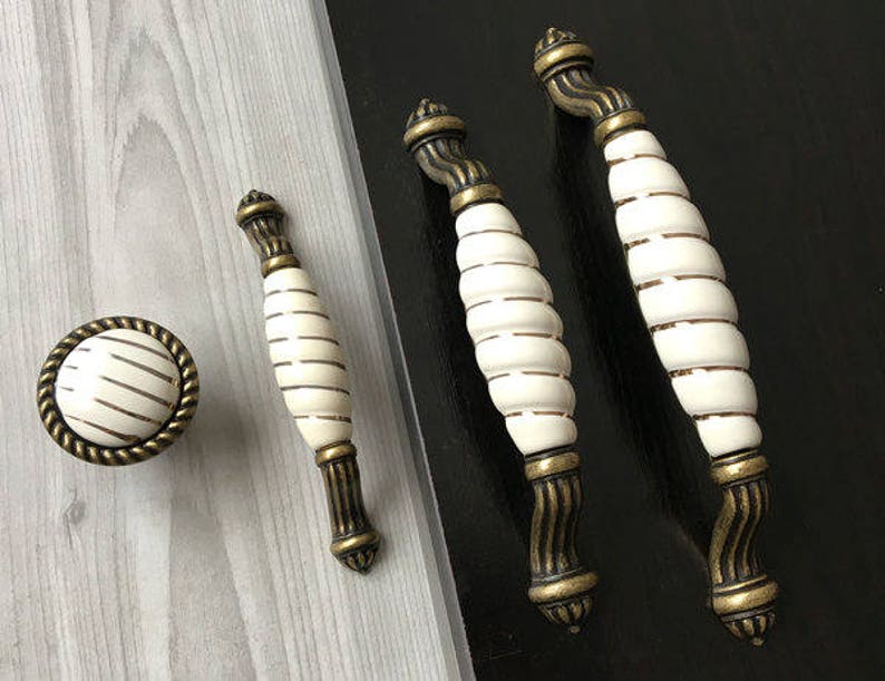 96 128 160 mm Weiß Küchengriffe Küche Schrank Türgriff Möbel | Etsy