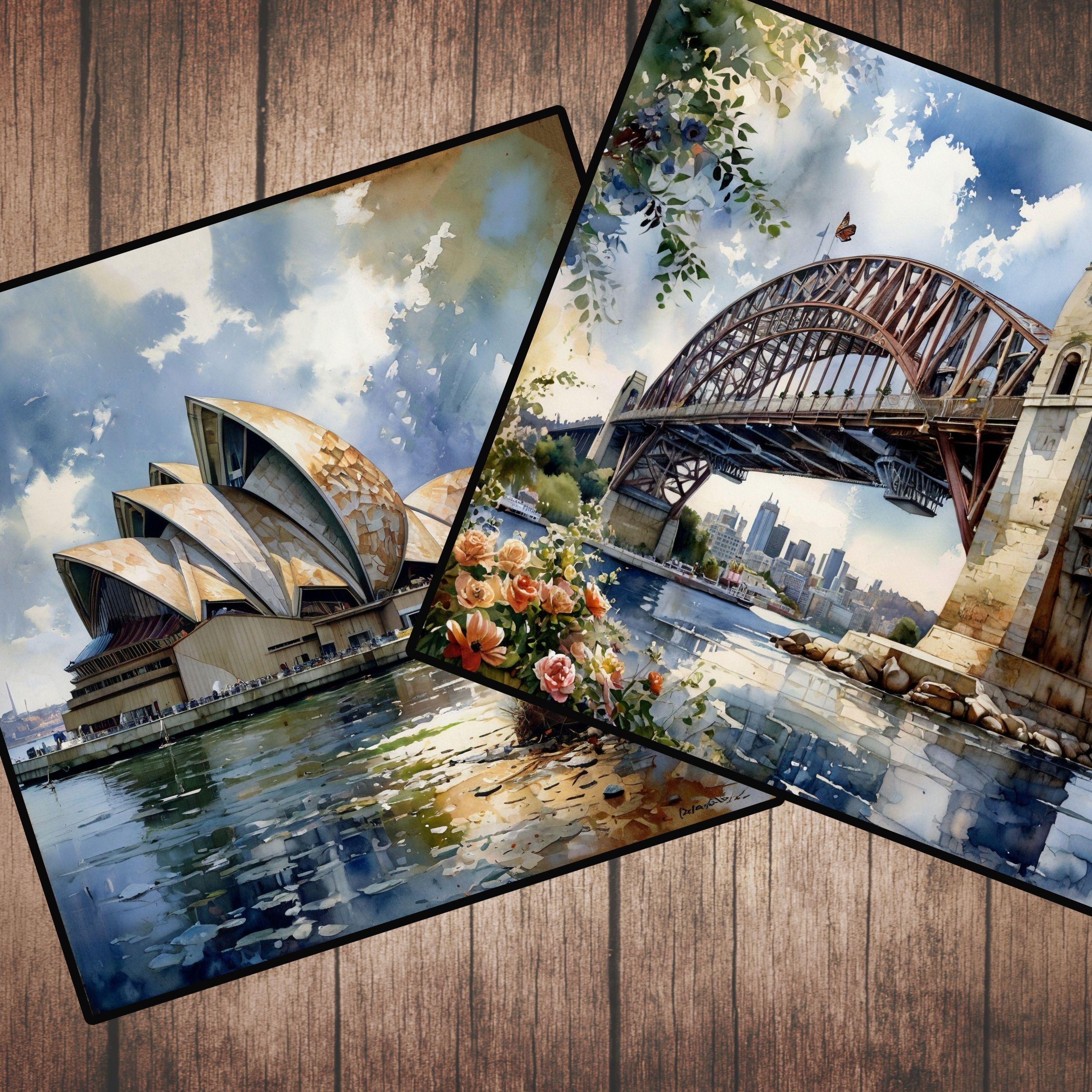Watercolor Australia Clip Art Bundle | Iconic Australian Landmarks ...