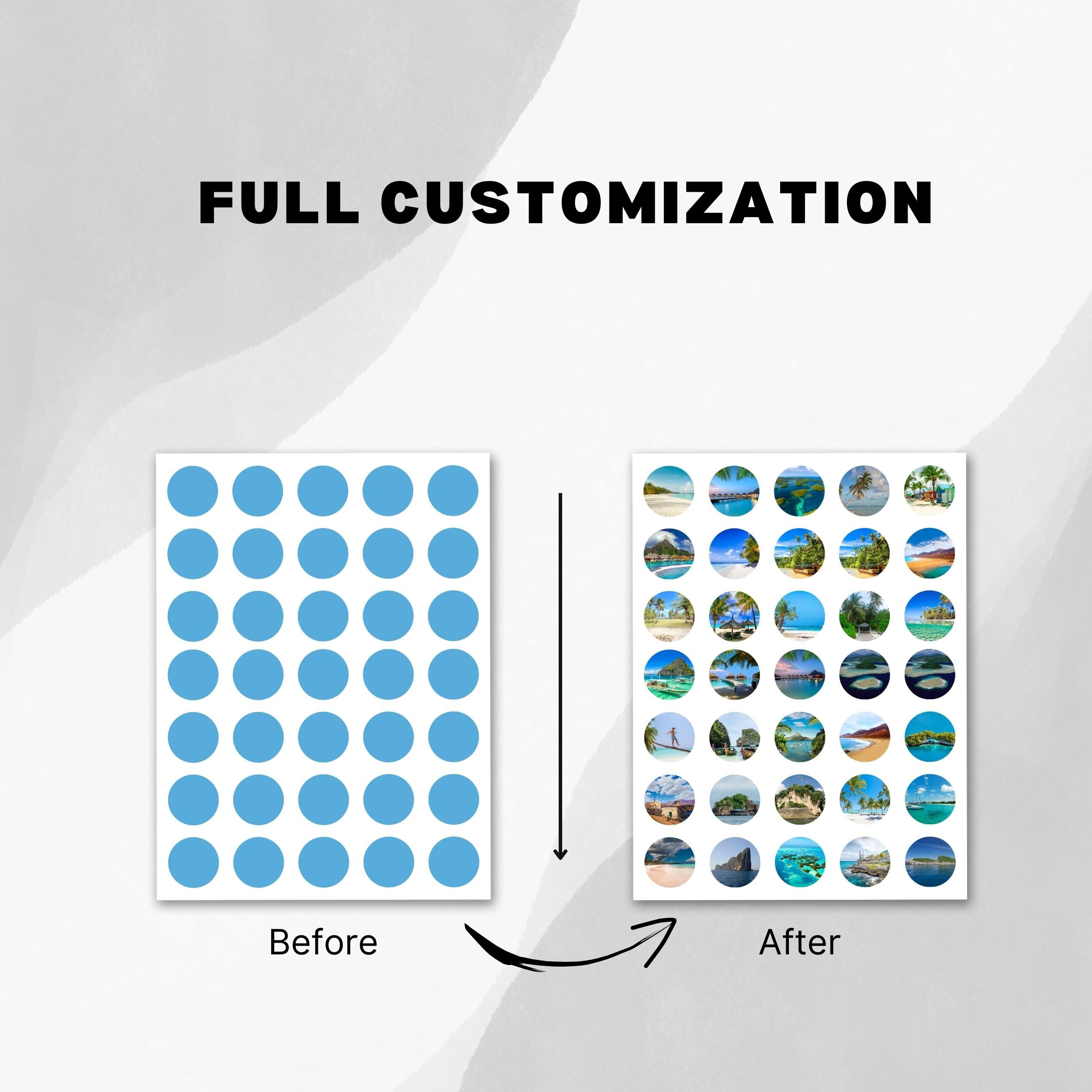 1.25 Inch Circle Craft Template Bundle, 1.25 Template in Psd, Eps, Pdf ...