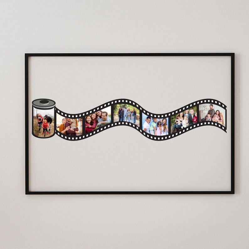 Editable Canva Film Strip Photo Collage ,create Your Own Film Strip