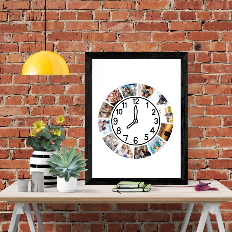 Editable Canva Clock Photo Collage #1, Create Your Own Clock Photo ...