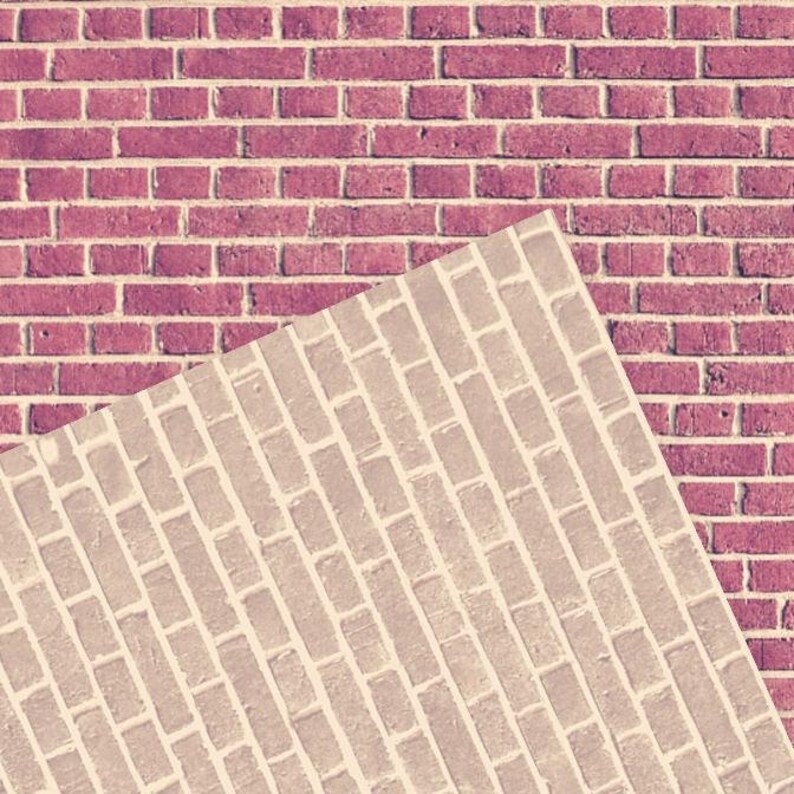 Brick Wall Digital Papers Retro Colors Bricks Wall Pattern Etsy