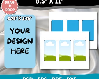 Tarot Card Editable Template 2.75"X4.75", Canva Tarot Template, DIY Tarot Image Template, Editable Canva Frame, Create your own Tarot card