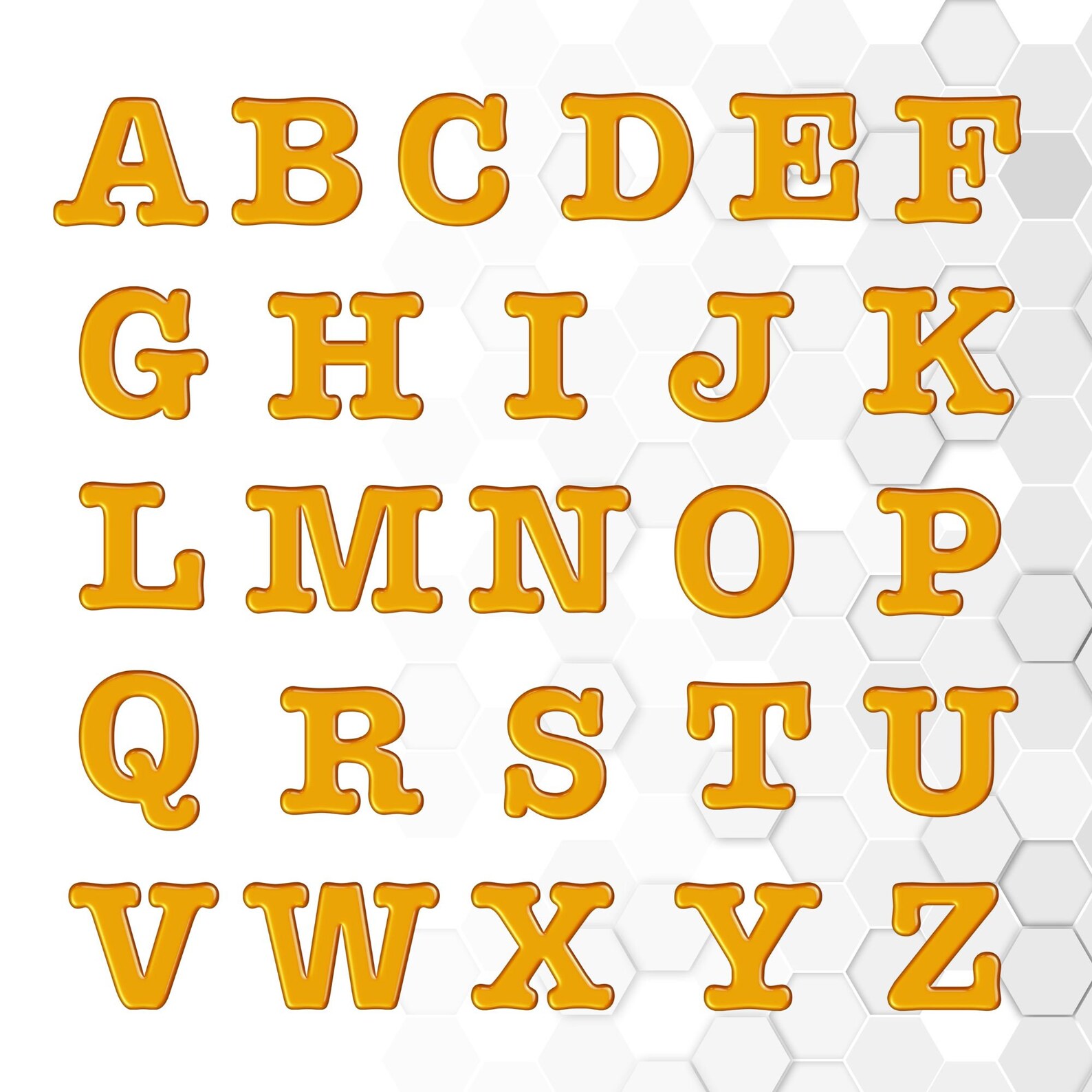 Yellow Alphabet Letters and Numbers PNG, Honey Font Svg ,liquid Yellow ...