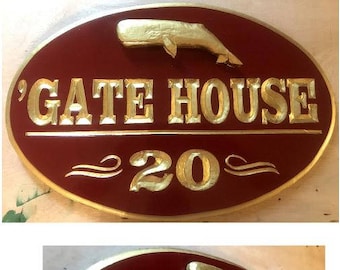 Personalized Oval House Signs