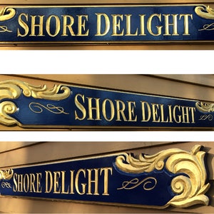 Custom Carved  Cape Cod Style Quarterboard(Name Boards)Caved Signs for your House or Business, Mansion Ends