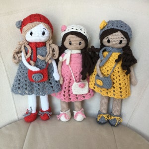 Crochet Girl Dolls / Amigurumi Dolls /  Amigurumi Doll For Girls / Knitted Dolls For Sale /  Gifts For Children / Gift for New Year