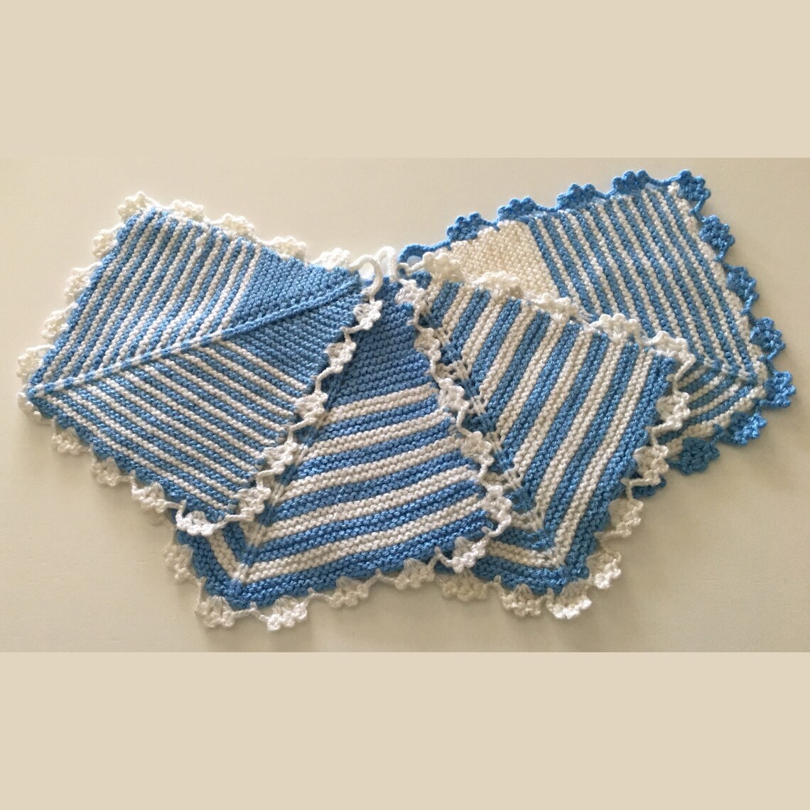 Hand Knitted Dishcloths for sale Acrylic Washcloths Dish Etsy