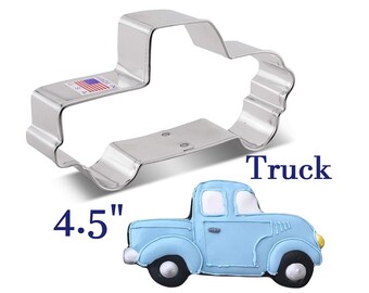 Ann Clark Valentine's Vintage Truck With Heart Cookie Cutter - Made In USA, Food Safe Steel