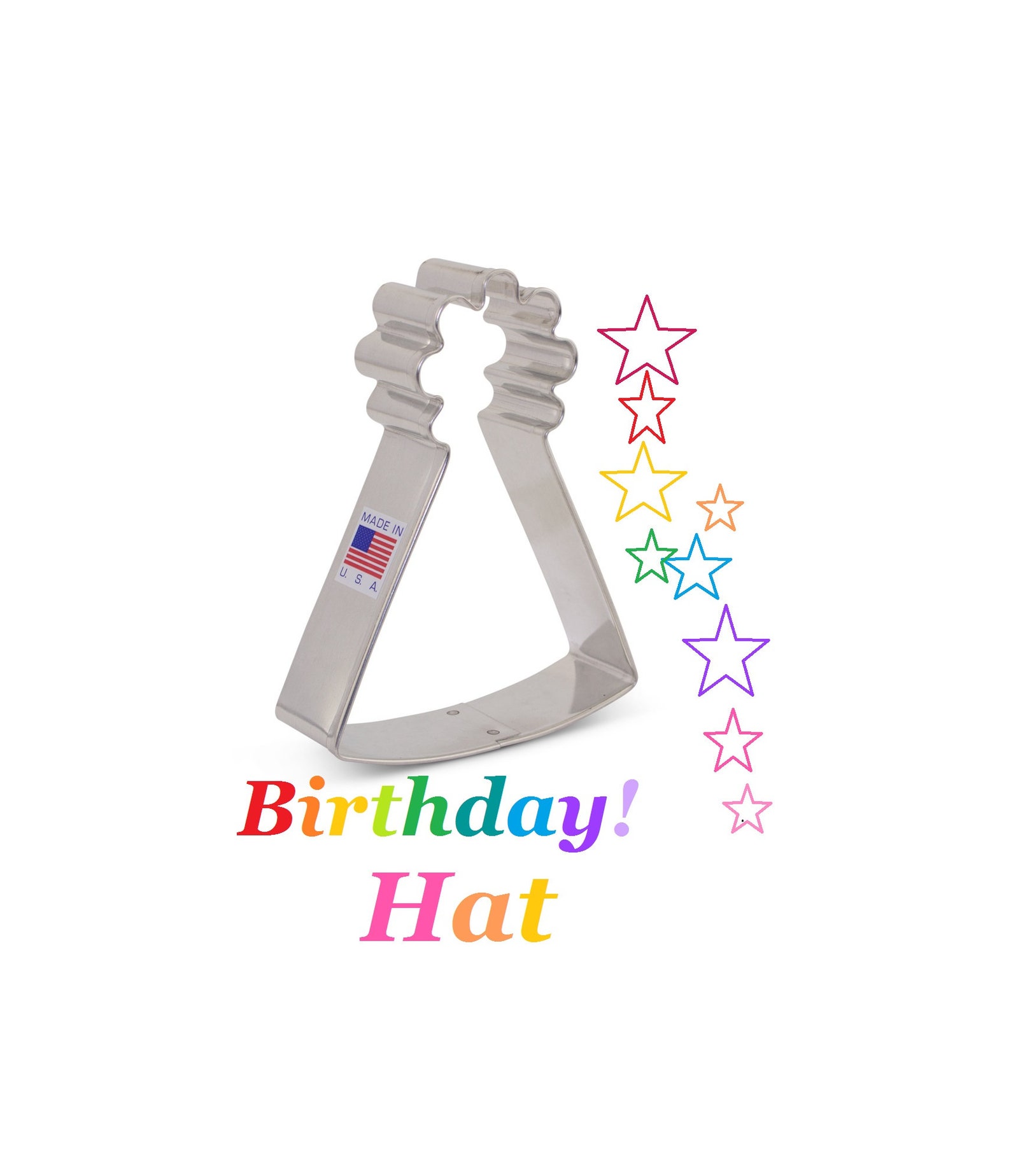 4pc Birthday Cookie Cutter Set Birthday Party Shapes Ann Etsy