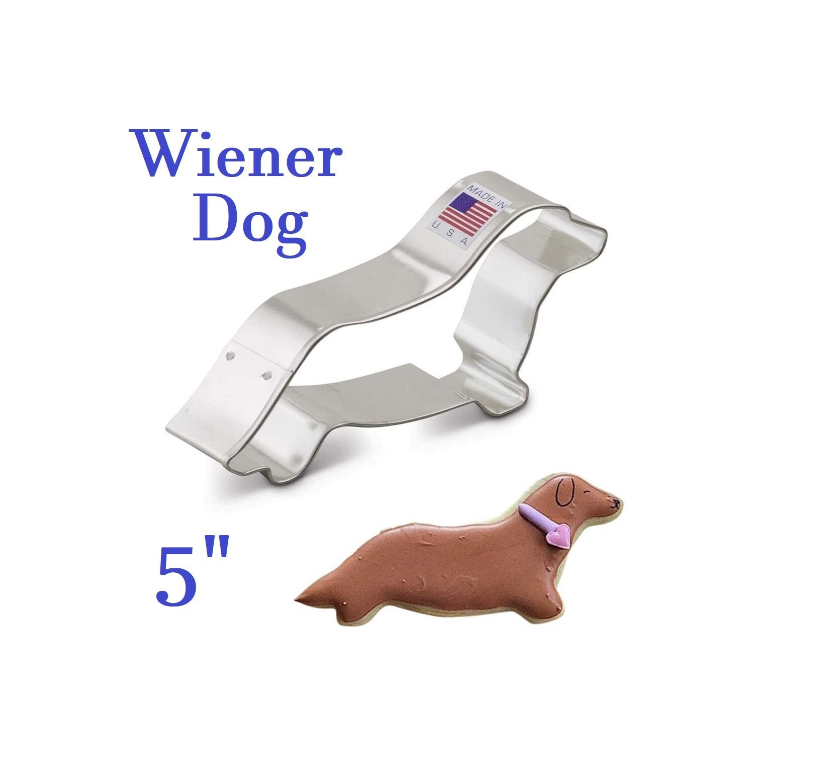 Dachshund Dog Cookie Cutter Large Wiener Dog Cookie Cutter Etsy