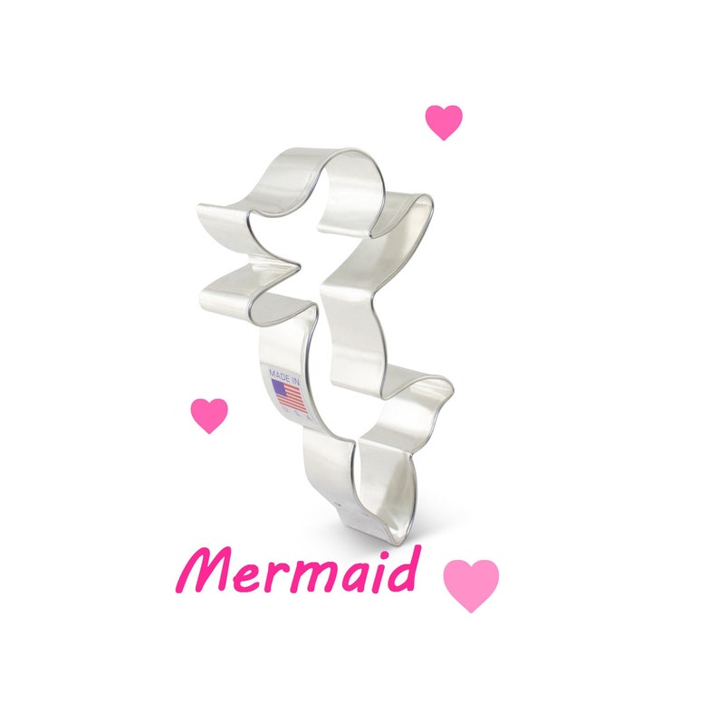 5pc Mermaid Cookie Cutter Set Ocean and Beach Cookie Cutters Etsy