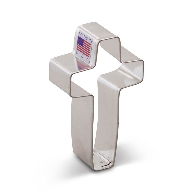 Easter Cross Cookie Cutter 3.5 Religious Cookie Cutter Etsy