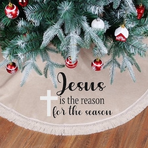 Religious christmas tree skirt Clearance
