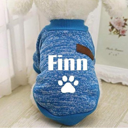 Personalized Dog Sweater. Dog Sweater. Dog Clothes. Small Dog Etsy