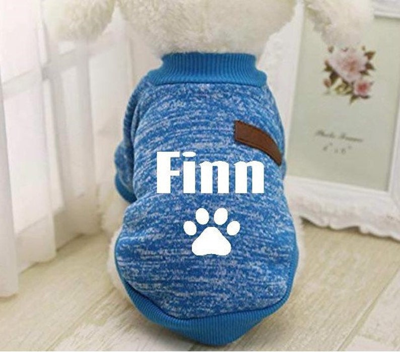 Personalized Dog Sweater. Dog Sweater. Dog Clothes. Small Dog Etsy