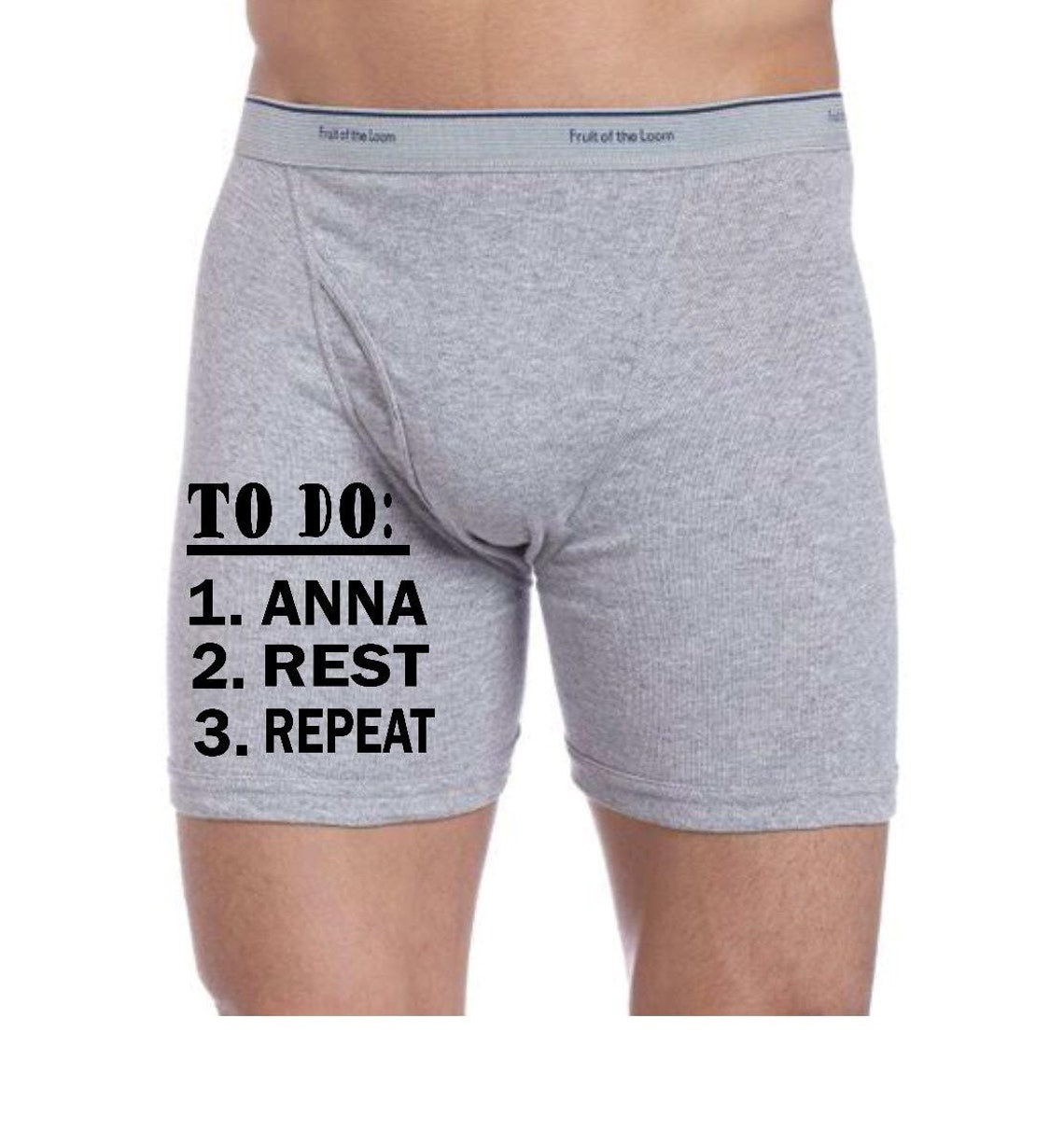 Funny Mens Underwear. Property of Underwear. Mens Personalized Etsy