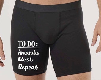 Funny mens underwear. Boyfriend gift. Property of underwear. Mens personalized underwear. Wedding anniversary gift. Custom underwear.