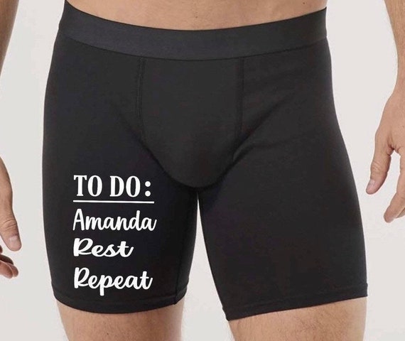 Funny Mens Underwear. Boyfriend Gift. Property of Underwear. Mens Personalized  Underwear. Wedding Anniversary Gift. Custom Underwear. 