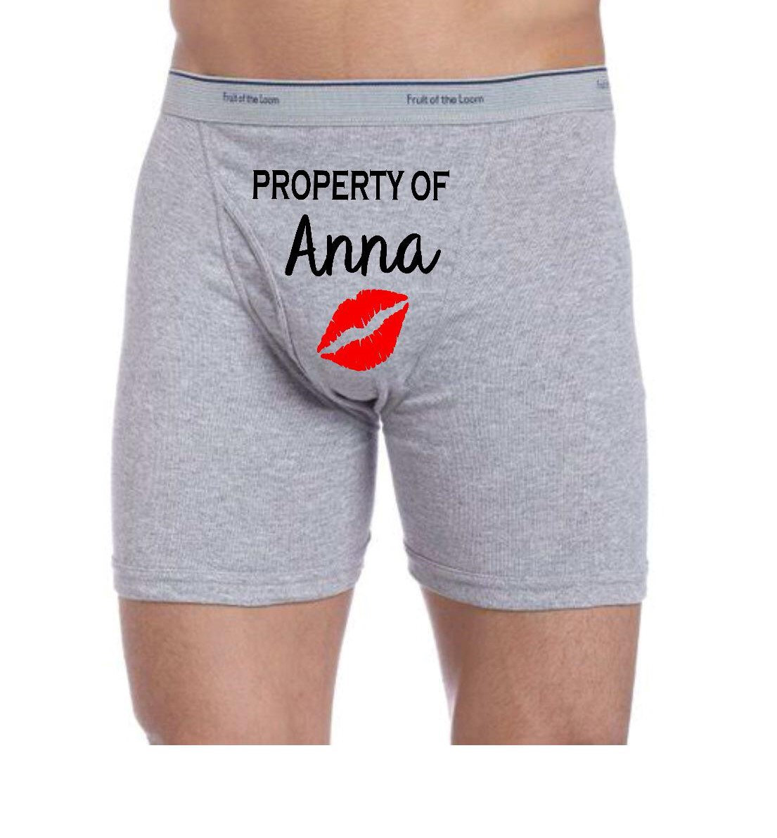 Property of Underwear. Mens Personalized Underwear. Wedding Etsy