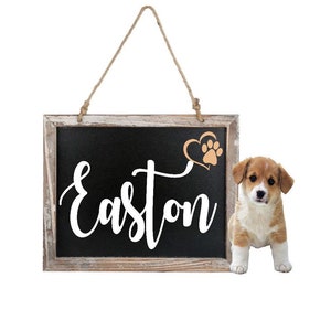 Personalized Dog sign. Pet name sign. Dog lover sign. Personalized dog sign. Custom dog sign. Dog name sign.life is better with dogs.