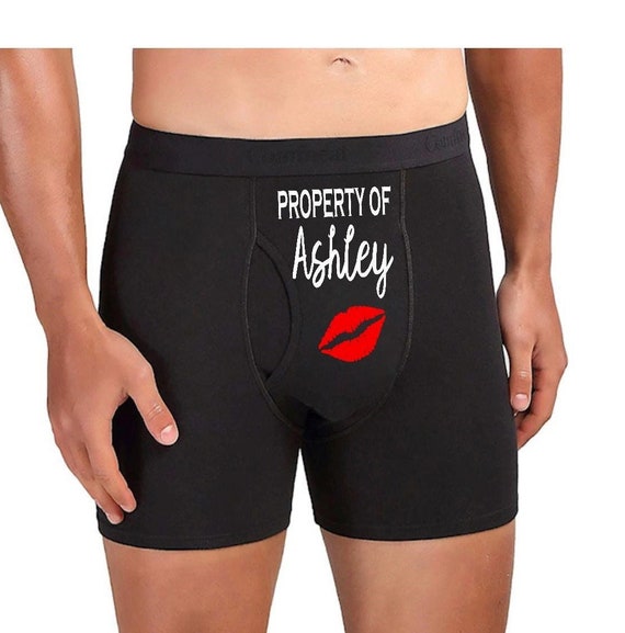 Property of Boxers. Mens Personalized Underwear. Wedding Gift