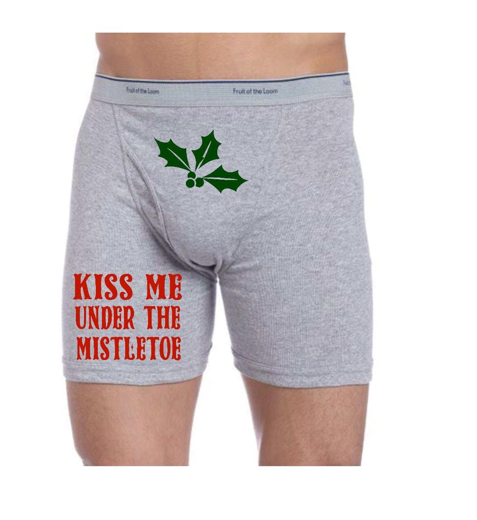 Mens Christmas Boxers. Mens Boxers Custom. Funny Christmas Etsy