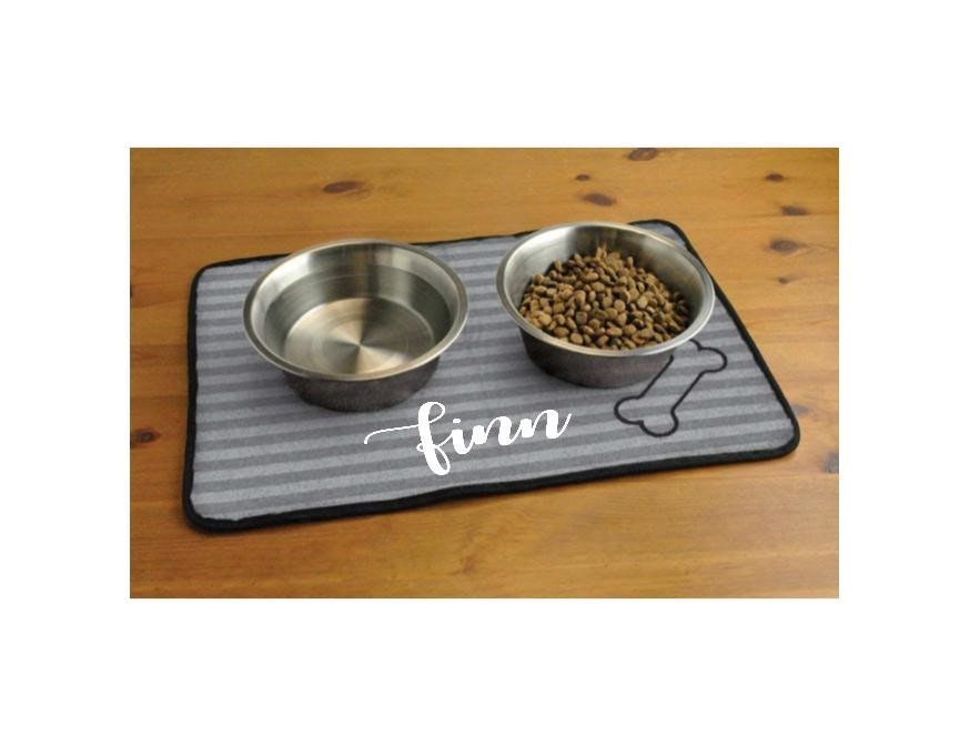 Personalized dog placemat. Pet dog mat. Dog food mat. Custom Etsy