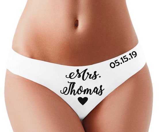 Bridal Shower Gift. Mrs. Underwear. Bride Lingerie. Bride Panties