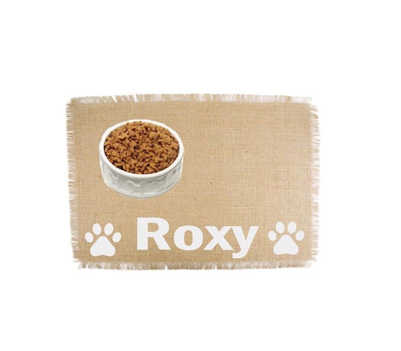Personalized Dog Placemat. Pet Dog Mat. Dog Food Mat. Custom Etsy