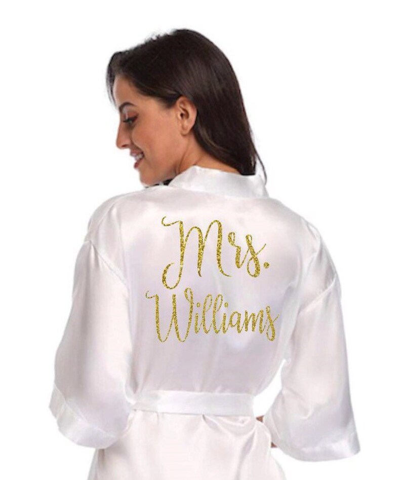 Bride Robe. Wedding Day Robe. Mrs Robe. Bridal Robe. Etsy