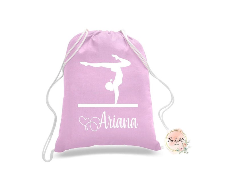 Gymnastics bag. Personalized Gymnastics bag. Gymnastics tote. Personalized gymnastics tote. Gymnast gift. Sports bag. Dance. image 3