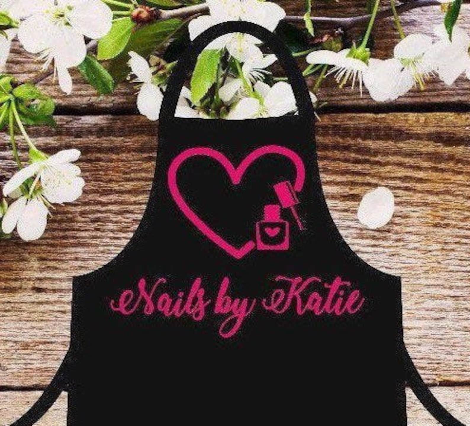 Custom Nail Tech Apron. Nail Technician Apron. Nail Tech Gift. Etsy