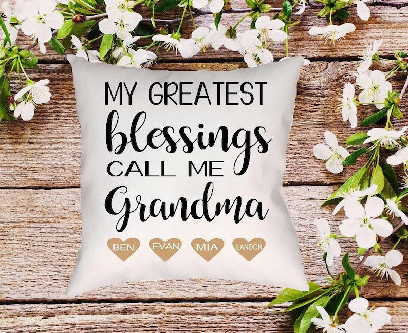 Grandma Throw Pillow. Nana Gift. Grandmother Gift. Grandma Etsy