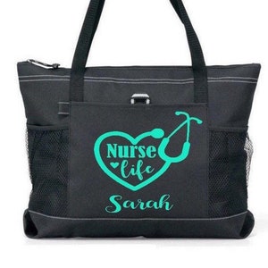 Nurse tote bag. Nurse tote. Nurse gift. RN tote bag. RN bag. cna tote. cna bag. RN gift. Nurse life tote. Nurse life bag.