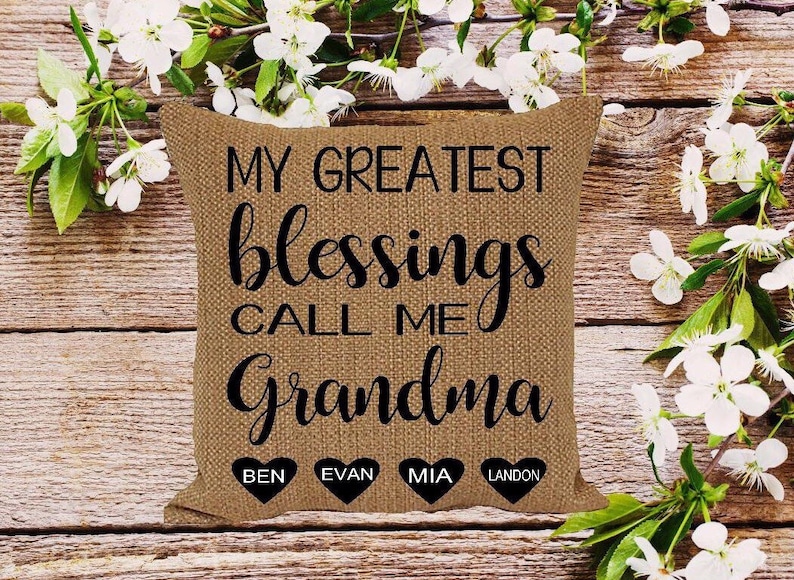 Download Personalized grandma gift. Grandma throw pillow. Nana gift ...