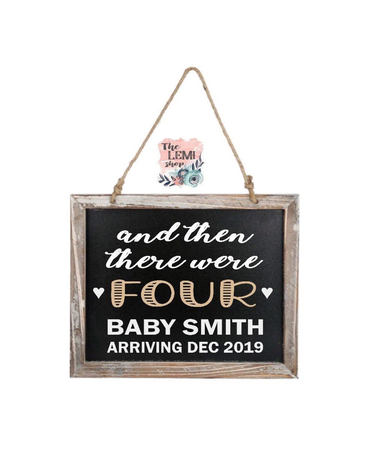 Baby announcement sign. Baby announcement. Baby announcement Etsy