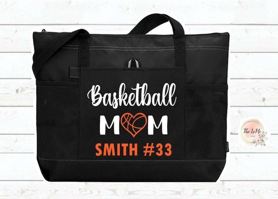 Basketball Mom Bag. Basketball Bag. Personalized Basketball Bag. Personalized Basketball Tote. Personalized Basketball Tote