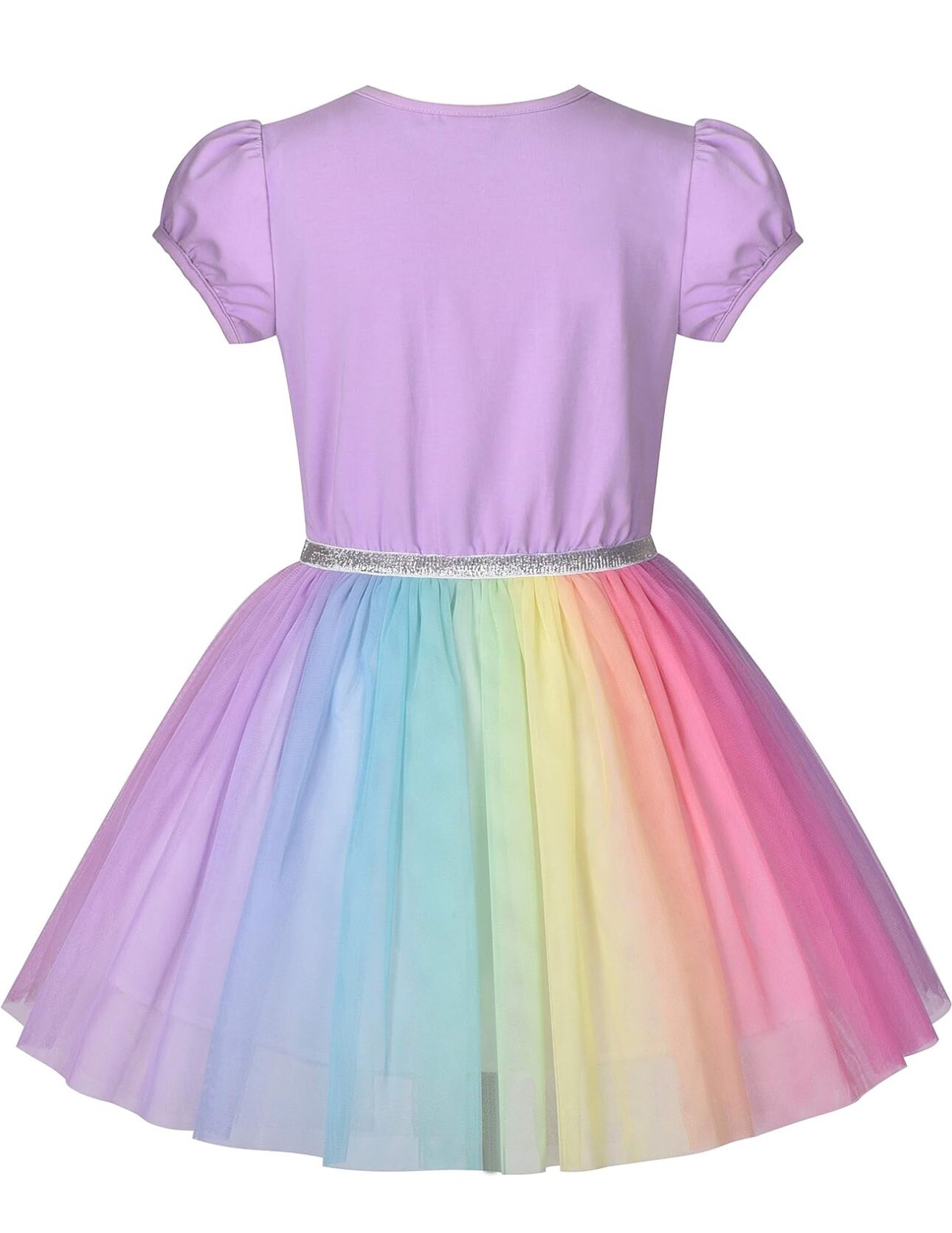 Kids Party Wear Dress Girls Rainbow Tutu Birthday Dress: Girls 4th, 5th  Birthday Shirt