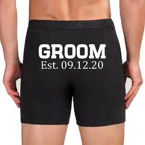 Groom gift. Wedding boxer briefs . Mens boxers custom. Husband wedding gift. Mens personalized underwear. Groom present. Custom underwear.