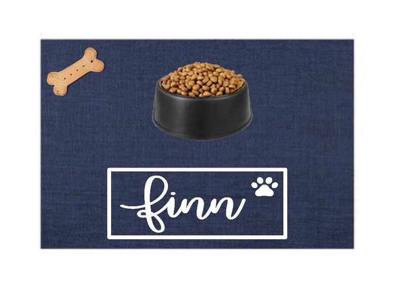 Personalized Dog Placemat. Pet Dog Mat. Dog Food Mat. Custom Etsy