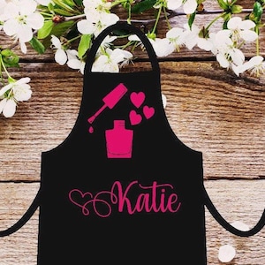 Nail tech gift. Nail technician apron. Nail tech gift. Nail tech apron. Personalized nail tech apron.