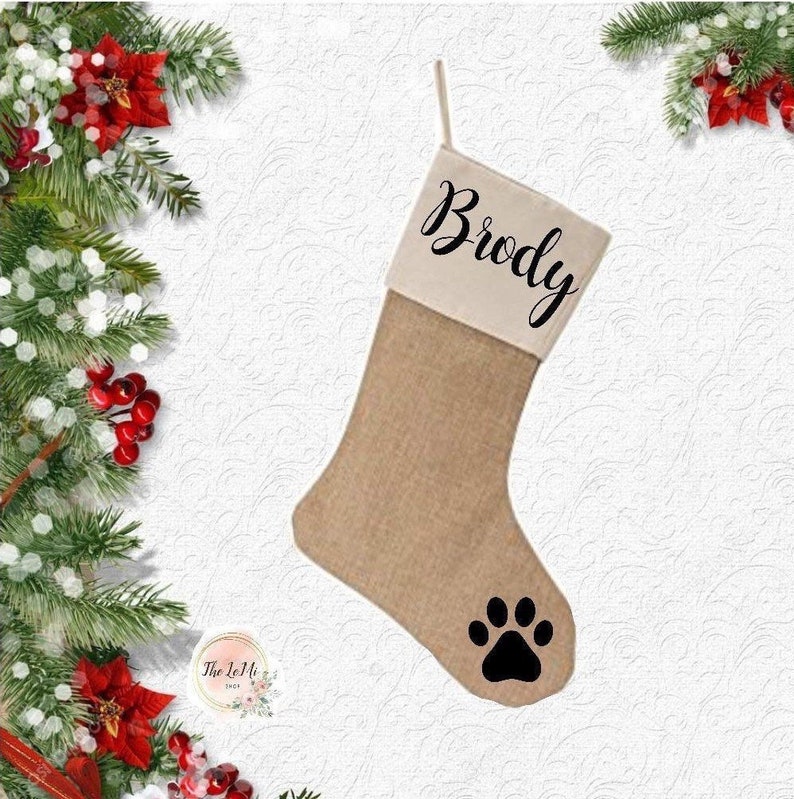 Dog Christmas Stocking. Personalized Christmas Stockings. Dog  Etsy