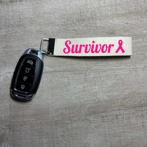 Cancer gift. Cancer keychain. Cancer gift key fob. Cancer survivor gift. Breast cancer gift. Breast cancer survivor. Cancer present.